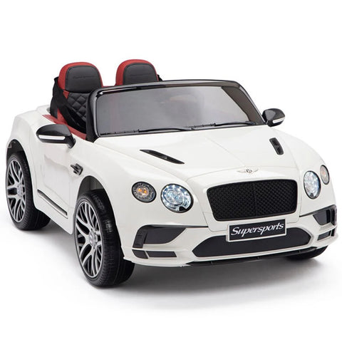 Licensed Bentley GT Super Sports Kids Car White