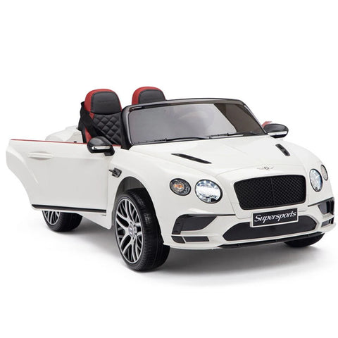 Licensed Bentley GT Super Sports Kids Car White