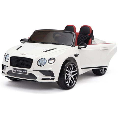 Licensed Bentley GT Super Sports Kids Car White