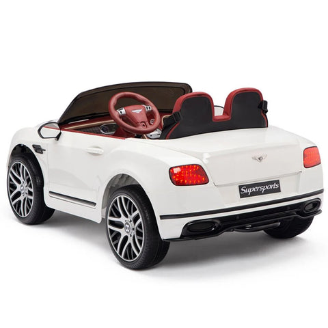 Licensed Bentley GT Super Sports Kids Car White