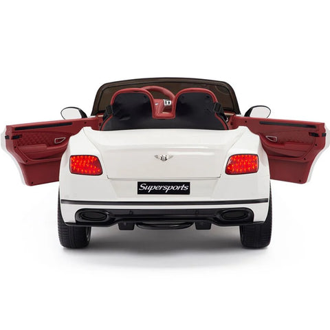 Licensed Bentley GT Super Sports Kids Car White