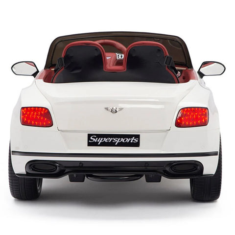 Licensed Bentley GT Super Sports Kids Car White