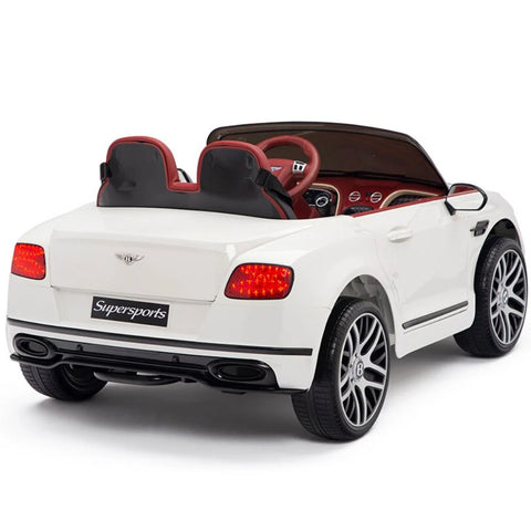 Licensed Bentley GT Super Sports Kids Car White