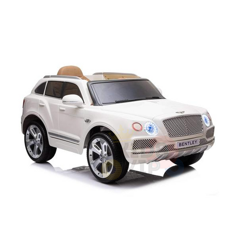 Licensed Bentley Bentayaga Kids Car White