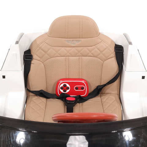 Licensed Bentley Bentayaga Kids Car White