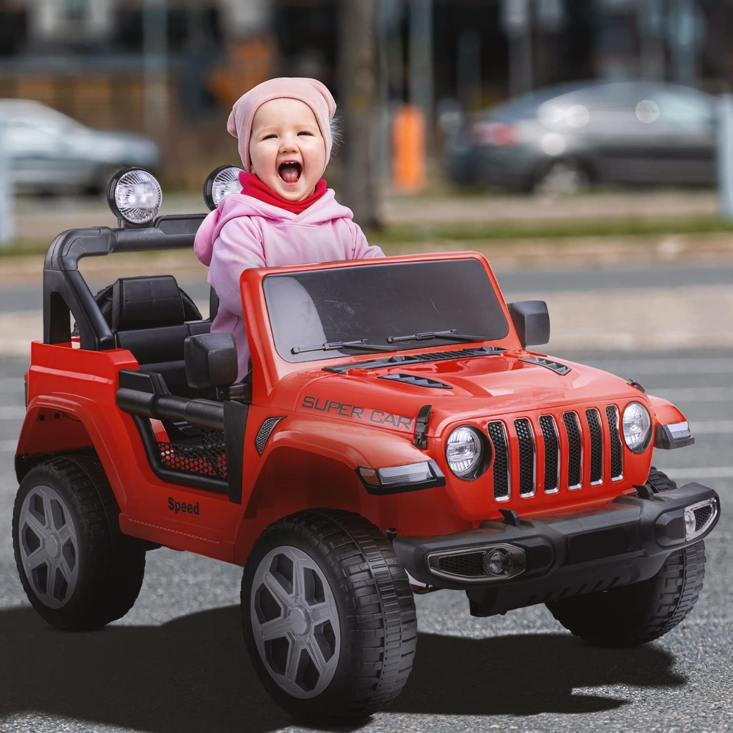Rechargeable Battery Operated Electric Kids Jeep with Lights FT938 – 11Cart